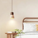 GobekUsa LED Hanging Lamps Yellow Travertine Pendant Lighting for Bedroom Living Dining Room