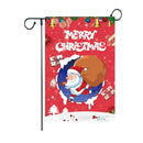 GobekUsa Christmas Deer & Santa Garden Flags - Outdoor Xmas Decorations
