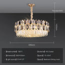 GobekUsa Crystal Chandelier: Postmodern Living Room Dining Bedroom Lamp, Luxury & Creative