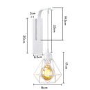 GobekUsa Industrial LED Wall Sconce Iron Bedside Lamp Retro Loft Indoor Lighting