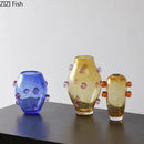 GobekUsa Creative Bubble Glass Vase Hydroponics Desk Decoration Artificial Flowers Room Decor