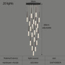 GobekUsa Acrylic Cone Pendant Light for Villa Stair, Kitchen, and Restaurant.