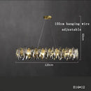GobekUsa Kristal 2024 Chandelier LED Light for Dining and Living Room Decor