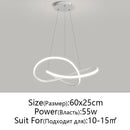 GobekUsa LED Chandelier Light: Modern Aluminum Acrylic Pendant for Dining Room & Restaurant