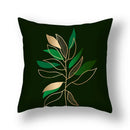 GobekUsa Ginkgo Leaves Print Sofa Pillowcase 45x45cm Modern Nordic Chair Cushion Cover
