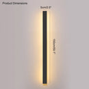 GobekUsa Black Waterproof LED Wall Light | Minimalist Outdoor Garden Balcony Terrace Decor