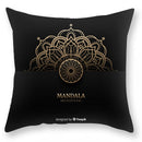 GobekUsa Black Gold Mandala Luxury Printed Pillowcase §