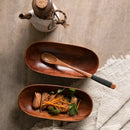 GobekUsa Japanese Style Solid Wood Dried Fruit Dish - Exquisite Tableware