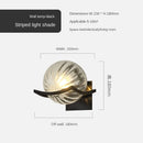 GobekUsa Gold Glass Ball Wall Lamp for Modern Indoor Lighting Décor