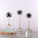 GobekUsa Crystal Agate Handmade White Flower Home Decor Figurine