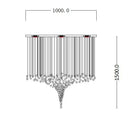 GobekUsa Crystal Chandelier: Modern Staircase LED Lighting for Hallway & Lobby