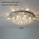 GobekUsa Crystal Ceiling Lamp: Luxury Modern LED Ceiling Light for Home Indoor Lighting