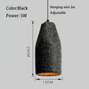 GobekUsa Industrial Style Pendant Chandelier, Grey/Black E27 Lamp for Bedroom, Coffee Shop, Bar