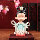 GobekUsa Chinese Hanfu Court Princess Resin Statue Ornament for Bookshelf Decor