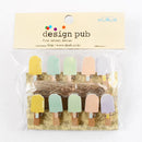 GobekUsa 50-Piece Mini Wooden Clips for Photos Crafts, 25mm Small Clothespin Decoration