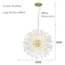 GobekUsa Dandelion Chandelier LED Pendant Lamp for Dining Room, Bedroom, Shops