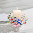 GobekUsa Crystal Lotus Candle Holder Aromatherapy Base Candelabros