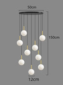 GobekUsa LED Ceiling Lamp Chandelier: Modern Decorative Lighting for Bedroom and Dining Room