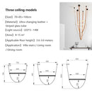 GobekUsa Glass Tube Pendant Lamp: Modern LED Lighting for Living Room, Duplex Villa Staircase