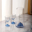 GobekUsa Blue Sake Glass Ice Jug Wine Bottle Wine Dispenser Beer Cooler