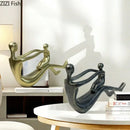 GobekUsa Abstract Family Resin Sculpture for Desk Decor and Room Aesthetic