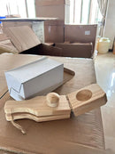 GobekUsa 2-In-1 Wooden Banana Smasher & Meatball Maker for Tostones