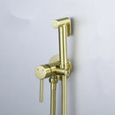 GobekUsa Brushed Gold Toilet Bidet Sprayer Set for Stylish Bathroom Upgrade