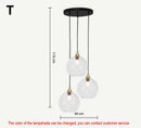 GobekUsa Glass Ball Lustre Pendant Lights - Modern Nordic Design for Kitchen, Bedroom, or Restaurant