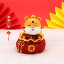 GobekUsa Lucky Tiger Figurine | New Year Fortune Symbol Home Decor Miniature