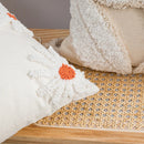 GobekUsa Ivory Tufted Cushion Cover for Home Decor, Living Room, Sofa, Bedroom