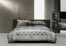 GobekUsa American Jacquard Brocade & Egyptian Cotton Embroidered Bedding Set with Pillowcase