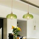 GobekUsa Green Glass LED Hanging Pendant Lights