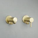 GobekUsa Brass Triangle Valve Black Hot Cold Water Angle Faucet