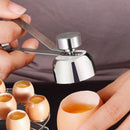 GobekUsa Egg Topper Set: Stainless Steel Cutter & Scissors for Boiled Raw Eggs
