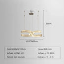 GobekUsa Crystal LED Pendant Lights Remote Control Dimmable Suspension Lamp