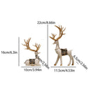 GobekUsa Deer Figurine Set | Resin Elk Reindeer Sculpture for Christmas Decoration
