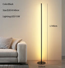 GobekUsa LED Floor Lamp 15W Aluminum Iron Paint Black/White Living Room Bedroom Lighting