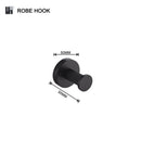 GobekUsa Bathroom Hardware Set: Towel Rack, Toilet Brush, Paper Holder, Soap Dispenser, Towel Bar, Hook