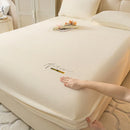 GobekUsa Cozy Velvet Fitted Sheet: Thick Warm Bed Cover for Bedroom Living Room