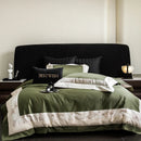 GobekUsa Luxe Egyptian Cotton Bedding Set - Full Queen King Duvet Cover Flat Sheet Pillowcases