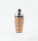 Stainless Steel Cocktail Shaker with Rattan Sleeve
