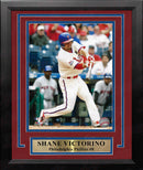 Shane Victorino in Action Philadelphia Phillies 8" x 10" Framed Baseball Photo by Dynasty Sports & Framing