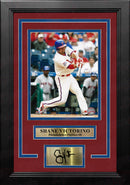 Shane Victorino in Action Philadelphia Phillies 8" x 10" Framed Baseball Photo with Engraved Autograph by Dynasty Sports & Framing
