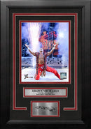 Shawn Michaels Pyro Entrance 8" x 10" Framed WWE Wrestling Photo with Engraved Autograph by Dynasty Sports & Framing