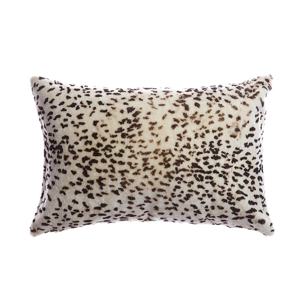 Shearling Leopard Square Pillow, photo 3 of 6