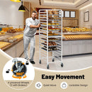 26 x 20 x 70 Inch 20 Sheet Aluminum Pan Rolling Bakery Rack by LJGDeals