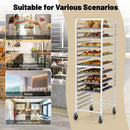 26 x 20 x 70 Inch 20 Sheet Aluminum Pan Rolling Bakery Rack by LJGDeals