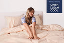 Crisp Percale Cotton Bed Sheets