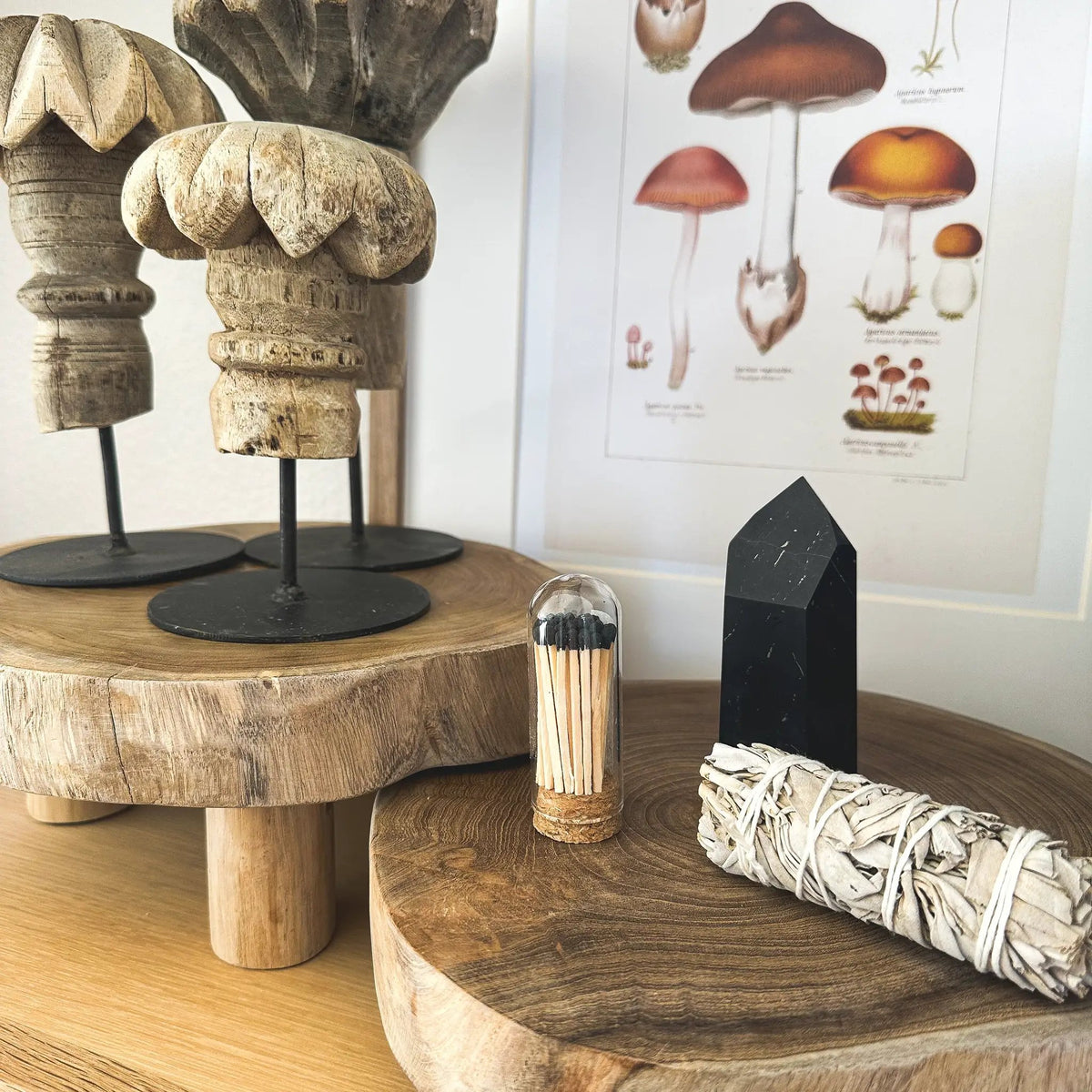 Teak Riser | Primitive Live Edge Wood Display, photo 6 of 6