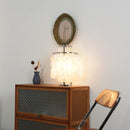 Round Shell Tiered Table Lamp